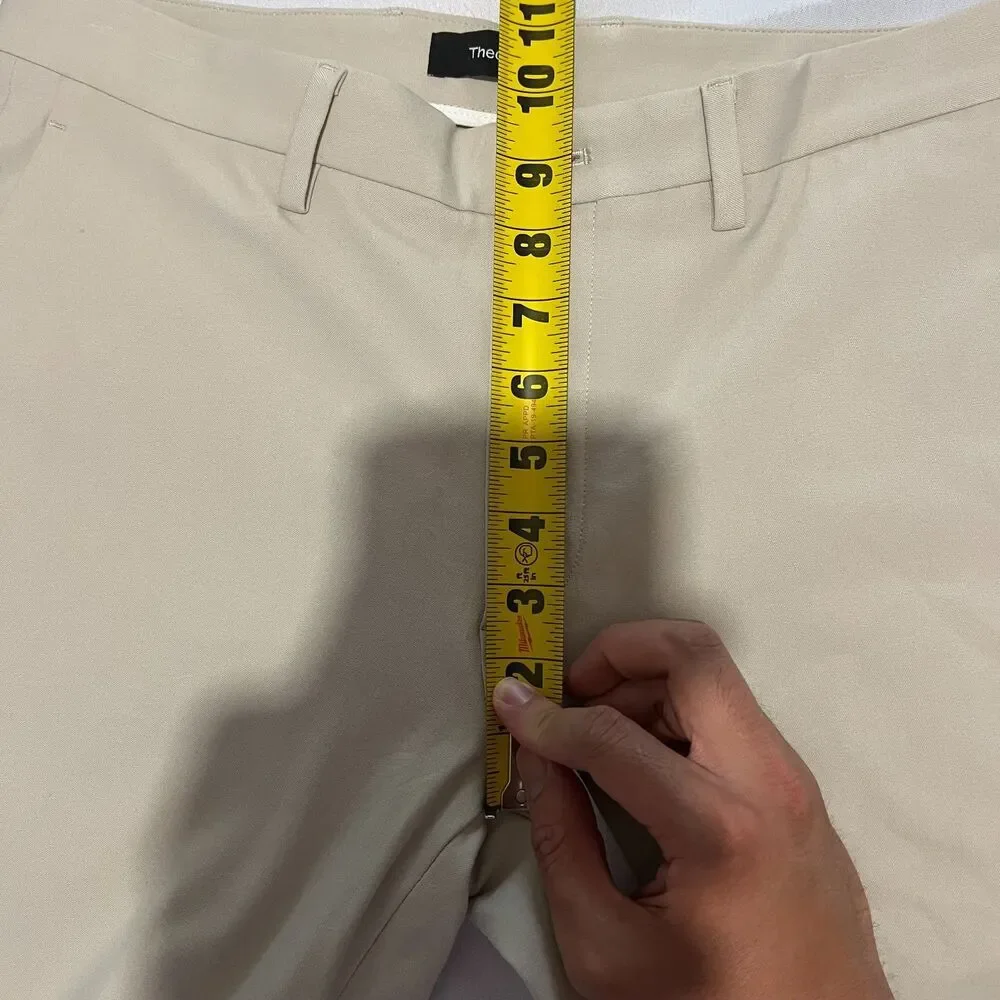 Theory Zaine Bistretch Chino Khaki Pants Size 30x32 New Sand NWT Flaws